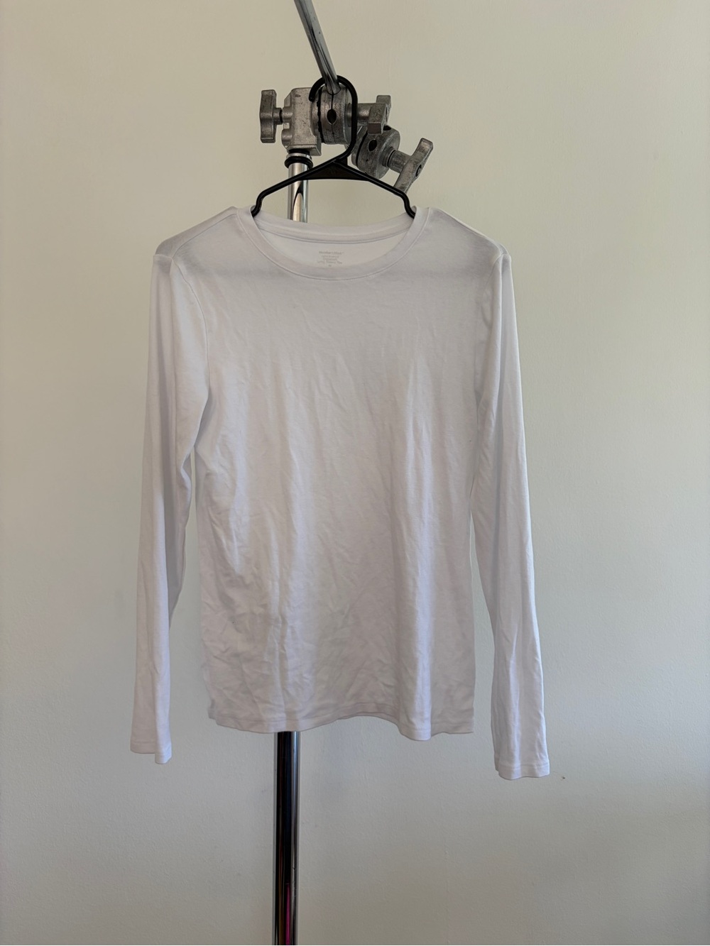 Men's Classic Long-Sleeve Crew Neck Shirt - White